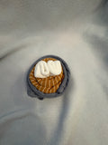 Gray and Gold Cupcake